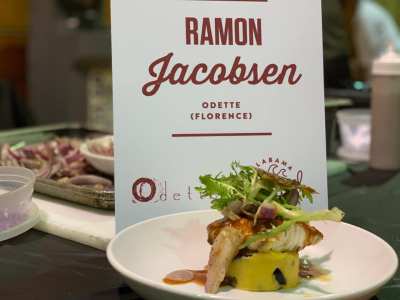 a plate of food on a table